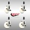 Service Caster 4 Inch 316SS Nylon Wheel Swivel 1-1/4 Inch Expanding Stem Caster Set Brake SCC SCC-SS316EX20S414-NYS-TLB-114-4 - alternate 1